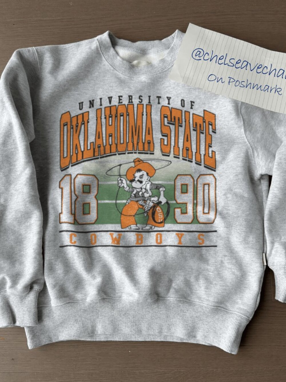 1890 Oklahoma State University Sweatshirt Oklahoma State Cowboys Football Shirt